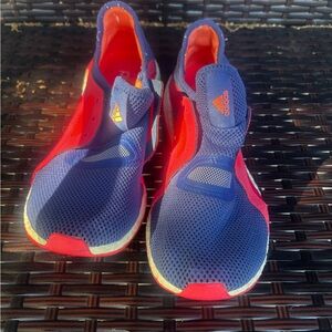 adidas Kids Slip-On Sneakers - Navy & Red